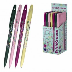 Ручка синяя ErichKrause 63077 R-301 Stick Floral Soul 0,7мм 
