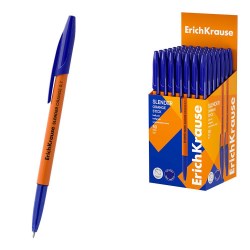 Ручка синяя ErichKrause 63089 Slender 0,7мм, Stick Orange Super Glide Technology