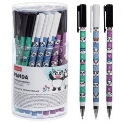 Ручка синяя Хатбер BP_088545 "Панда" 0,7мм, масл. основа, soft ink 088545
