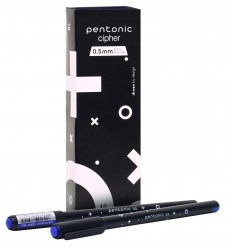 Ручка синяя Linc Pentonic 7050 Cipher, черный корпус 0,5мм 260626