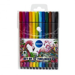 Ручки капилярные 12цв. Centrum 80255 FINELINERS
