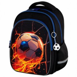 Рюкзак Brauberg 273158 OPTIMA "Burning ball" 36*27*18см, 3D-панель, 2 отделения, брелок