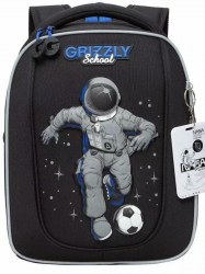 Рюкзак Grizzly RAf-393-6/1 черный/синий