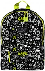 Рюкзак Lamark 0603 "Monster Game" 2 отделения, на молнии, 280х400х150, карман с наружи