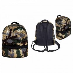 Рюкзак ЛистОК 5605 "Милитари" 30*27*13см пайетки