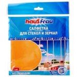 Салфетка д/стекла Haus Frau 30*30см микрофибра 1шт. 3074525