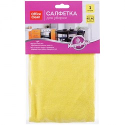 Салфетка д/уборки OfficeClean 304816 "Универсальная" 40*40см микрофибра 1шт. 