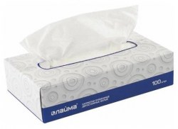 Салфетки косметические LAIMA  2 слойн, 19,5х20см в карт боксе 126909