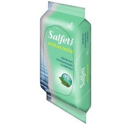 Салфетки влажные Salfeti antibac №72 антибактер., с пласт клапаном 48397 128853