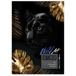 Скетчбук А5 80л. БиДжи 9647 "Wild Art" 7БЦ  80г/м2  323035