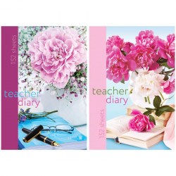 СКИДКА 30% Ежедневник А5 БиДжи 2000 д/учителя 304стр."Цветы на столе" 7БЦ, глянц ламин 