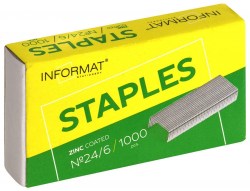 Скобы №24/6 inФормат S24/6-1000 /1000шт/ 056616