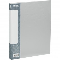 Скоросшиватель А4 Стамм ММ-30804 "Кристалл" полупрозрачная, бесцветная 17мм, 700мкм пластик 