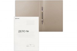 Скоросшиватель ДЕЛО 400г/м2 BRAUBERG картон до 200л 126524