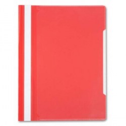 Скоросшиватель  пласт. с прозр верхом Бюрократ PS-К20RD  красный 816316