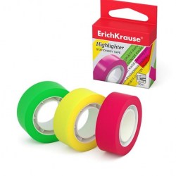 Скотч 18мм*20м ErichKrause 40200 "Highlighter" зеленый в коробочке