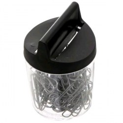 Скрепочница Стамм ПС02/ПС-31093 магнитная черная 357269