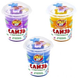 Слайм JOLLY JOT 666666 "Русалочки" с фигурками, ассорти, 3 вида