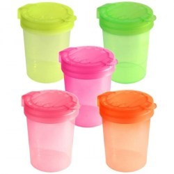 Стакан-непроливайка Стамм СН358 "Премиум Creative" с крышкой ассорти 234975