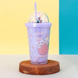 Стакан (тамблер) Алеф BD9001-02 "Rabbit strawberry" purple  450мл