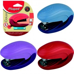 Степлер №10 Maped 043801 Color Mini  15л. в блистере ассорти