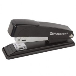 Степлер №24/6 Brauberg 228614 Office до 20л. черный
