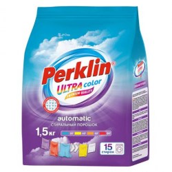 Стиральный порошок 1,5кг Perklin 700605 авт. Ultra Колор, улучшеная формула
