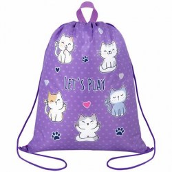 Сумка для обуви Brauberg 272413 Kids "Playing kittens" с петлей 42х34см 