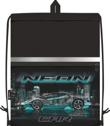 Сумка для обуви Lamark SB0022-09 "Neon Car" 33*42см, карман на молнии, светоотражающая лента