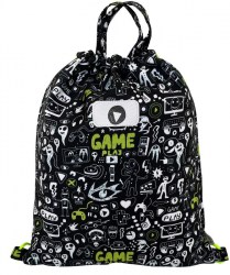 Сумка для обуви Lamark SB0053 "Monster Game" 34*42см, на шнурке, карман на молнии