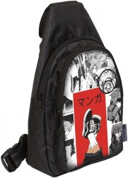 Сумка-слинг Lamark SLB001-02 "Manga", 2 отделения, молнии, регулируемый ремень