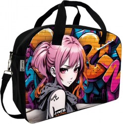 Сумка спортивная Lamark 0055-02 "Стрит-арт" 37х27х15 см