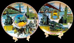 Тарелка декоративная "Сургут" диаметр 20см ТРБ1-ТРБ15