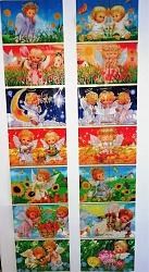 Термонаклейки пасхальные МШ 12274 "Ангелочки" 7шт. ассорти 