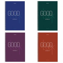 Тетрадь 120л А4 Brauberg 404074 клетка "Seasons" тв. обложка, на спирали, ассорти