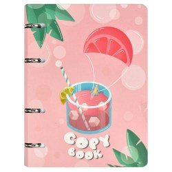 Тетрадь 120л на кольцах Феникс 57426 "Цитрусовый отпуск" клетка 