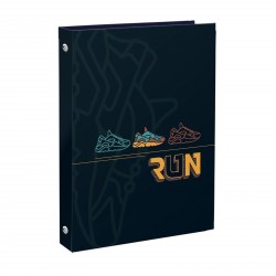 Тетрадь 120л на кольцах Schoolformat ТОКК120-КРК "Крутые кроссы" со смен блоком, клетка 228614