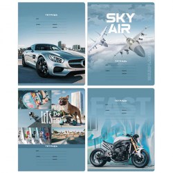 Тетрадь  12л. клетка БиДжи 10744 "Только вперед" ассорти 335297