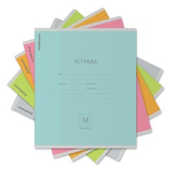 Тетрадь  12л. линейка "Классика" 56283 Nature Colors, ассорти