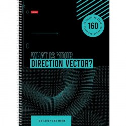 Тетрадь 160л  А4 Хатбер 160Ттр4В1сп_32179 "Главный вектор" на спирали, тв. обложка 088340