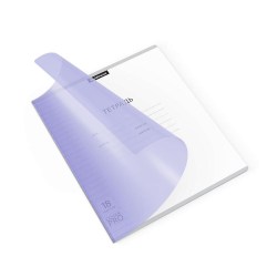 Тетрадь  18л. линейка "Классика" 56363 CoverPrо Pastel, сиреневая, с пластиковой обложкой 