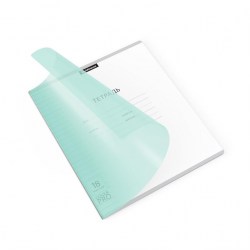 Тетрадь  18л. линейка "Классика" 56365 CoverPrо Pastel мятная, с пластиковой обложкой 