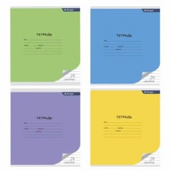 Тетрадь  24л. линейка Alingar AL9536 "Mix Bright" ассорти 