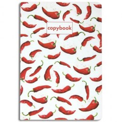 Тетрадь  40л Brauberg 403779 "HOT PEPPERS" клетка SoftTouch, бежевая бумага 70 г/м2