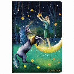 Тетрадь  40л Brauberg 403788 "FAIRY TALE" клетка SoftTouch, бежевая бумага 70 г/м2