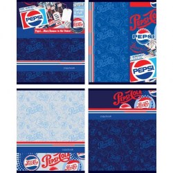 Тетрадь  48л. БиДжи 5134 "Pepsi" клетка, на спирали 