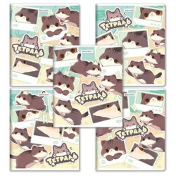 Тетрадь  48л Brauberg 405193 "Милые коты" клетка, ассорти