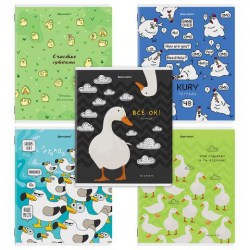 Тетрадь  48л. Brauberg 405338 "Курлык и все все все" клетка