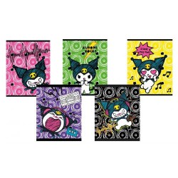 Тетрадь  48л Centrum 71612 "Kuromi" клетка, лен, ассорти 