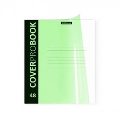 Тетрадь  48л. ErichKrause 46935 клетка CoverProBook Neon, зеленый, с пластиковой обложкой